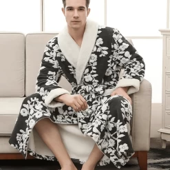 Peignoir Long Floral Kimono -Confort Paradis 10 4 1