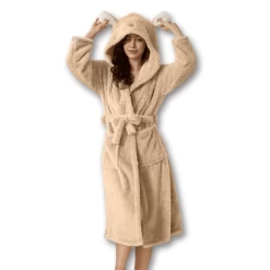 Peignoir Femme Doux Petites Oreilles -Confort Paradis 11 7