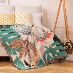 Plaid Canapé Fleurs Tropicales -Confort Paradis 1243b7cb c3d5 4314 861b bb95e0754050