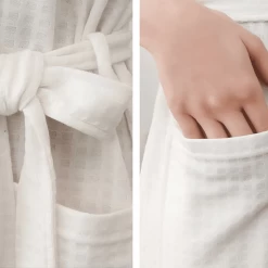 Peignoir Nid D’abeille Uni -Confort Paradis 13 1