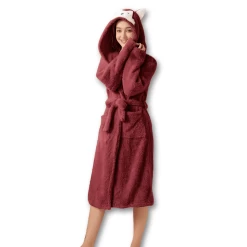 Peignoir Femme Capuche Cute Dog 13 Peignoir Femme Capuche Cute Dog -Confort Paradis 15