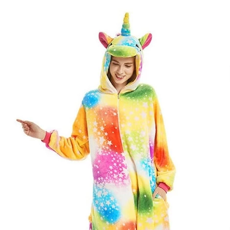 Pyjama Licorne Multicolore Adulte 3 Pyjama Licorne Multicolore Adulte – Image 3