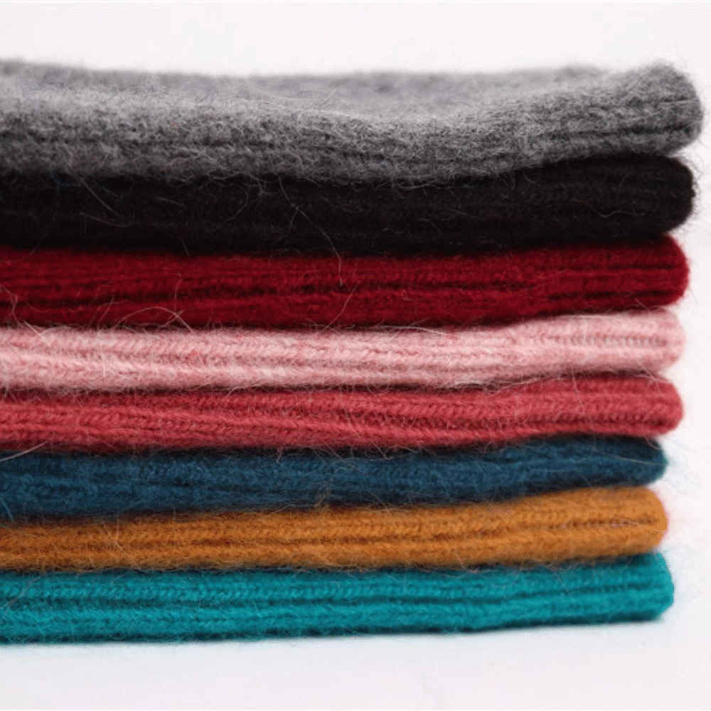 Chaussettes Chaudes Femme Laine Unies 2 Chaussettes Chaudes Femme Laine Unies – Image 2