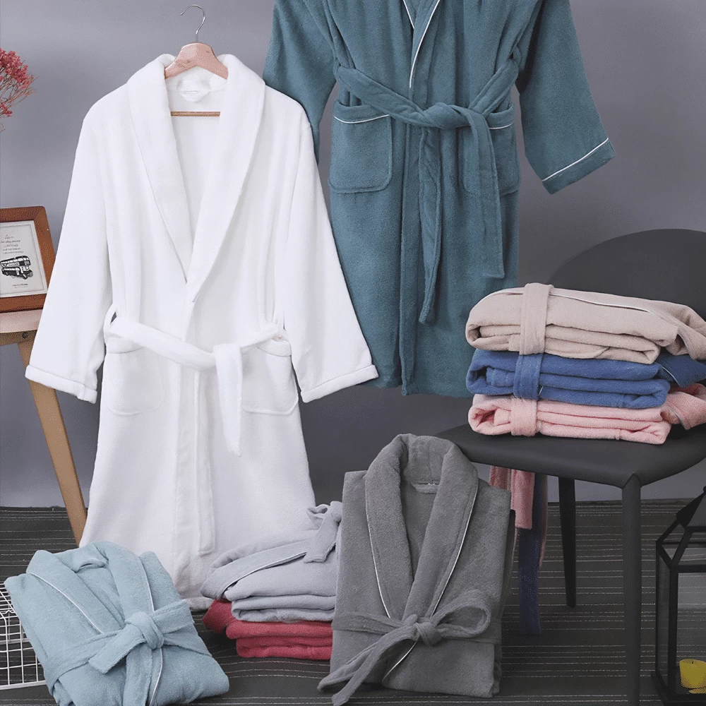 Peignoir De Bain En Coton Moelleux 2 Peignoir De Bain En Coton Moelleux – Image 2