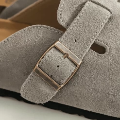 Sabots Femme Mules En Daim [Bon Plan -20%] -Confort Paradis 5 1 2