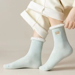 Chaussettes Thermiques Femme Unies Fourrées