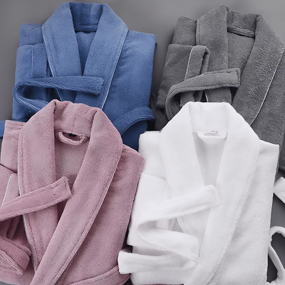 Peignoir De Bain En Coton Moelleux 4 Peignoir De Bain En Coton Moelleux – Image 4