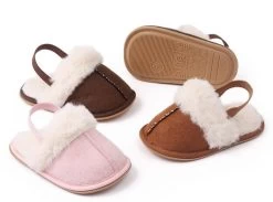 Chaussons Bébé Fille Fourrés à Lanière -Confort Paradis 62c67ff1 98e5 4fb9 b642 dbc01909d0c5