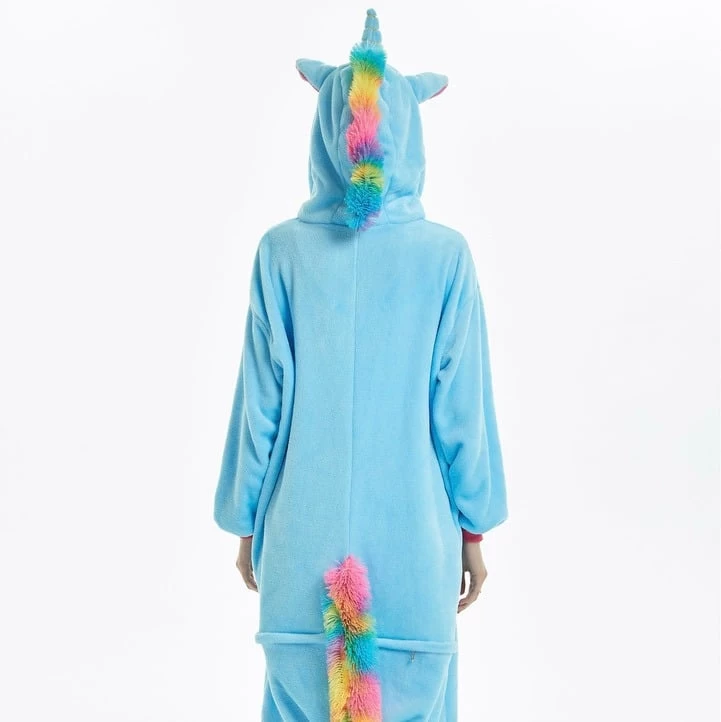 Pyjama Licorne Adulte Bleu 2 Pyjama Licorne Adulte Bleu – Image 2