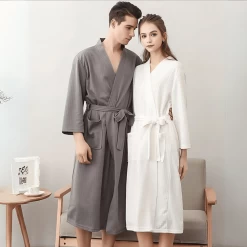 Peignoir Nid D’abeille Uni