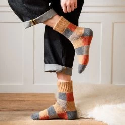 Chaussettes Chaudes Homme Carreaux Lot 5 Paires -Confort Paradis Chaussettes 7