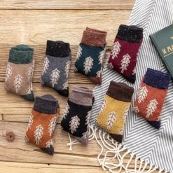 Chaussettes Chaudes Femme Arbres -Confort Paradis Chaussettes arbre couleur