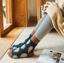 Chaussettes Chaudes Femme Arbres