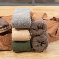 Chaussettes Chaudes Homme Montantes Unies -Confort Paradis Chaussettes chaudes homme