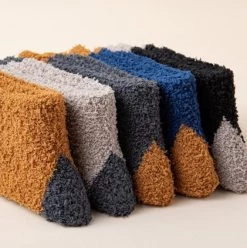 Chaussettes Chaudes Homme Thermiques Bicolores -Confort Paradis Chaussettes coloris