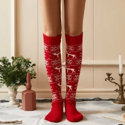 Chaussettes De Noël Montantes Femme -Confort Paradis Chaussettes de Noel montantes femme 4