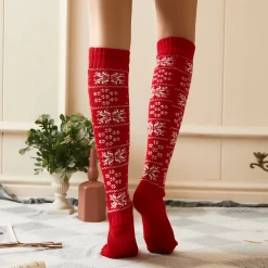 Chaussettes De Noël Montantes Femme -Confort Paradis Chaussettes de Noel montantes femme 7