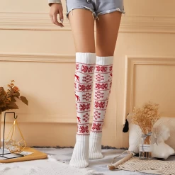 Chaussettes De Noël Montantes Femme -Confort Paradis Chaussettes de Noel montantes femme 8