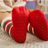 Chaussettes De Noël Polaire Renne Nez Rouge