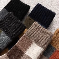 Chaussettes Chaudes Homme Carreaux Lot 5 Paires -Confort Paradis Chaussettes details 2