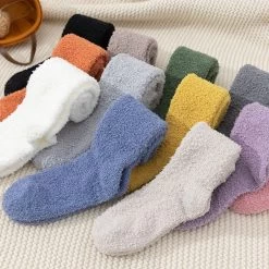 Chaussettes Thermiques Femme Unies Montantes Genoux -Confort Paradis Chaussettes palette