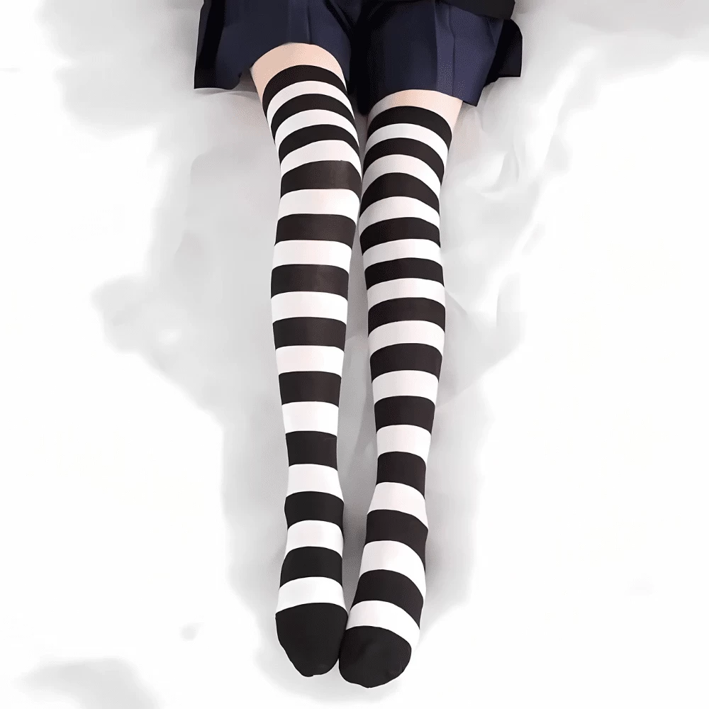 Chaussettes Rigolotes à Rayures Mercredi 2 Chaussettes Rigolotes à Rayures Mercredi – Image 2
