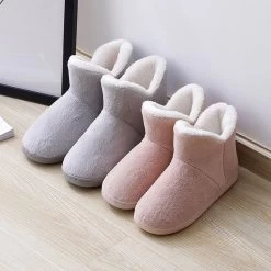 Chaussons Chauds Femme Fourrés Montants -Confort Paradis Chaussons chauds femme