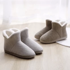 Chaussons Chauds Homme Fourrés Montants
