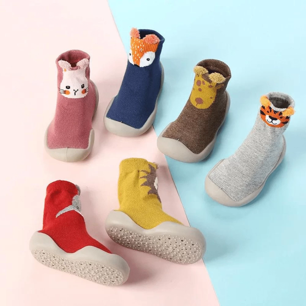 Chaussons Chaussettes Bébé Antidérapants Zanimos 2 Chaussons Chaussettes Bébé Antidérapants Zanimos – Image 2