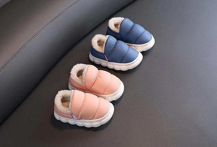 Chaussons Enfant Fourrés Style Doudoune 2 Chaussons Enfant Fourrés Style Doudoune – Image 2