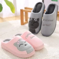 Chaussons Femme Confort Chat Welcome Home
