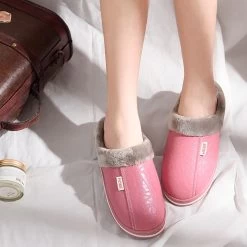 Chaussons Fourrés Femme Douillets -Confort Paradis Chaussons femme fermes