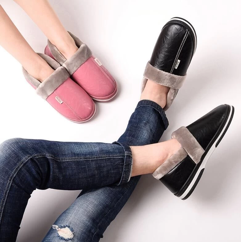 Chaussons Fourrés Fermés Femme Douillets 2 Chaussons Fourrés Fermés Femme Douillets – Image 2