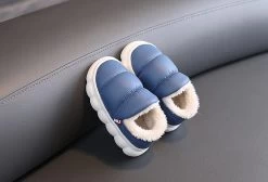 Chaussons Enfant Fourrés Style Doudoune