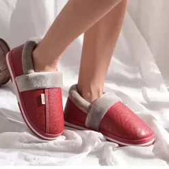 Chaussons Fourrés Fermés Femme Douillets