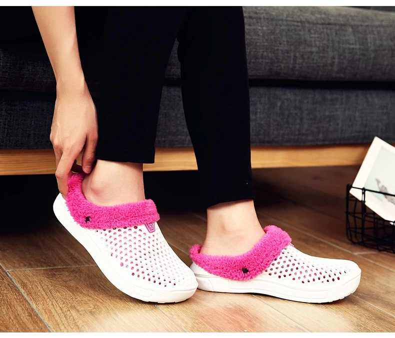 Chaussons Fourrés Femme Sabot 1 Chaussons Fourrés Femme Sabot