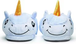 Chaussons Licorne Fourrés Confort -Confort Paradis Chaussons licorne fourres bleu