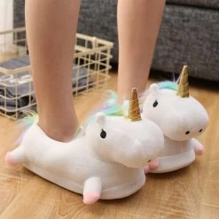 Chaussons Animal Petite Licorne 11 Chaussons Animal Petite Licorne -Confort Paradis Chaussons petites licornes blanc