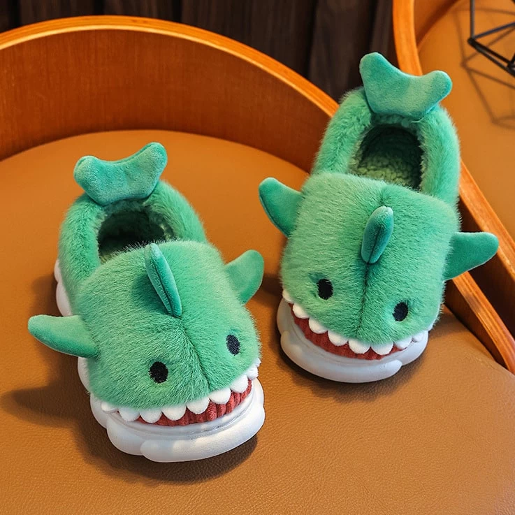 Chaussons Requin Fourrure Fermés Enfant 1 Chaussons Requin Fourrure Fermés Enfant