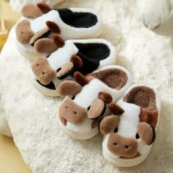 Chaussons Vache Pantoufle -Confort Paradis Chaussons vache 2 couleurs