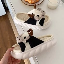 Chaussons Vache Claquette Originale -Confort Paradis Claquettes vache