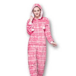 Combinaison Pyjama Femme Noël Flocons
