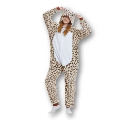 Combinaison Pyjama Femme Léopard -Confort Paradis Combinaison pyjama femme leopard 5