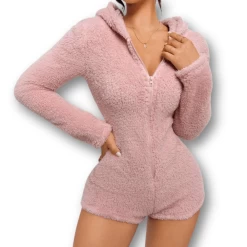 Combinaison Pyjama Femme Short Petit Ourson 6 Combinaison Pyjama Femme Short Petit Ourson -Confort Paradis Combinaison pyjama femme short petit ourson 3