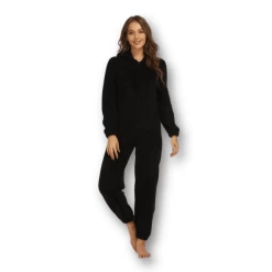 Combinaison Pyjama Femme Uni Oreilles D’ourson -Confort Paradis Combinaison pyjama femme uni oreilles dourson 10