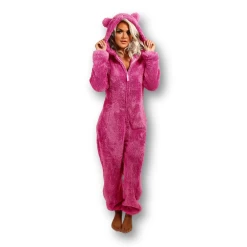 Combinaison Pyjama Femme Uni Oreilles D’ourson -Confort Paradis Combinaison pyjama femme uni oreilles dourson 7