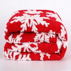 Couverture Polaire Noël Let It Snow -Confort Paradis Couverture polaire Noel Let It Snow 8