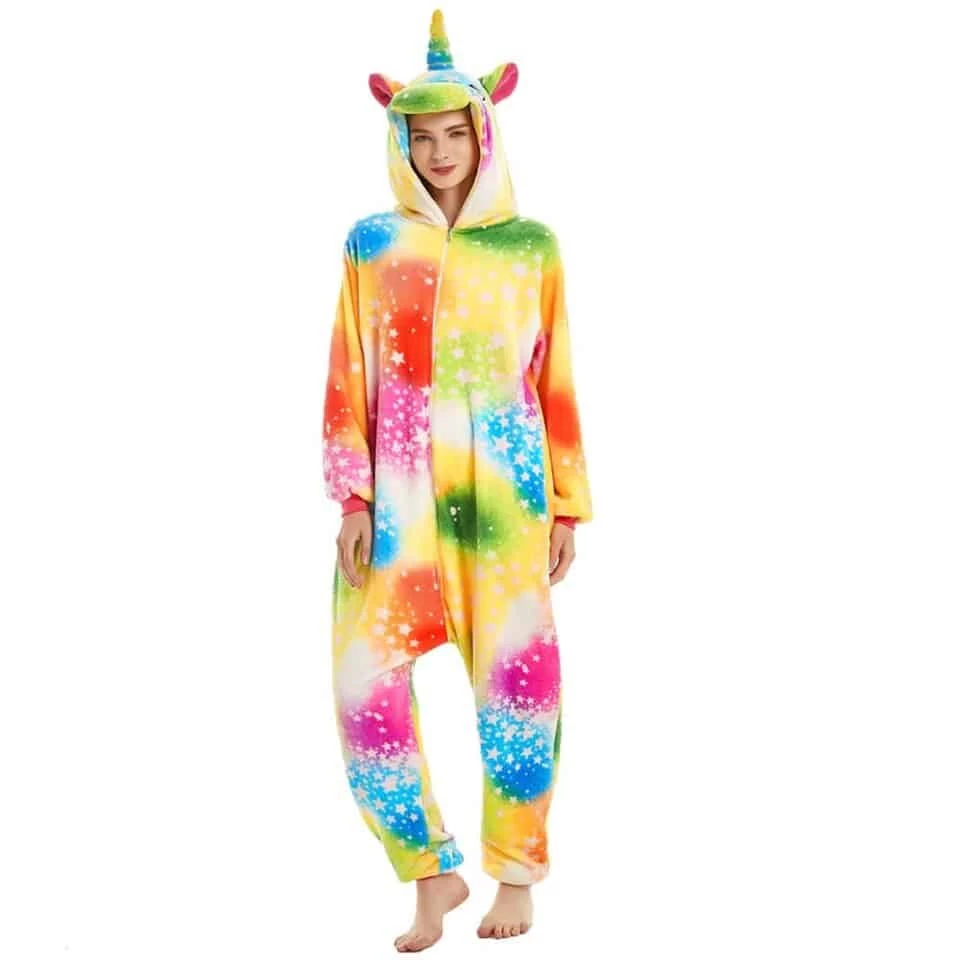Pyjama Licorne Multicolore Adulte 2 Pyjama Licorne Multicolore Adulte – Image 2
