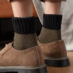 Chaussettes Chaudes Homme Teintes Nature Lot 5 Paires -Confort Paradis H86acd74c1c854d13aa1986d7495d75edv