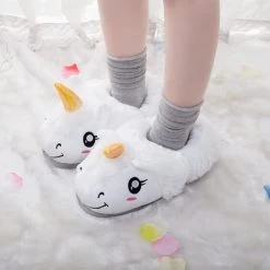 Chaussons Licorne Fourrés Confort
